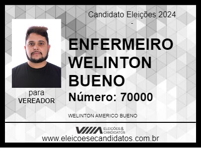 Candidato ENFERMEIRO WELINTON BUENO 2024 - TATUÍ - Eleições