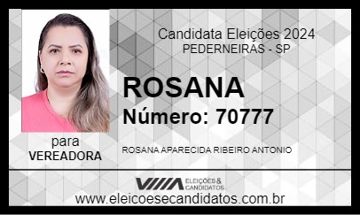 Candidato ROSANA 2024 - PEDERNEIRAS - Eleições