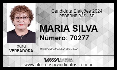 Candidato MARIA SILVA 2024 - PEDERNEIRAS - Eleições