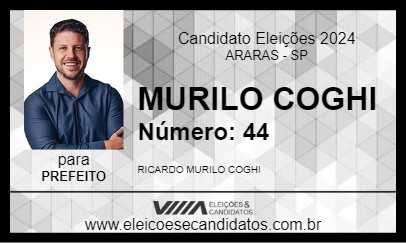 Candidato MURILO COGHI 2024 - ARARAS - Eleições