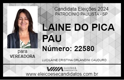 Candidato LAINE DO PICA PAU 2024 - PATROCÍNIO PAULISTA - Eleições