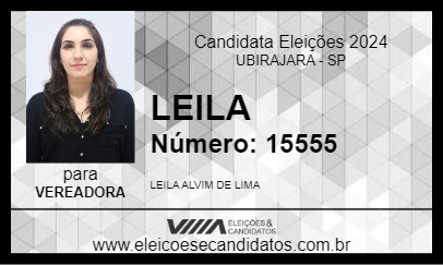 Candidato LEILA 2024 - UBIRAJARA - Eleições