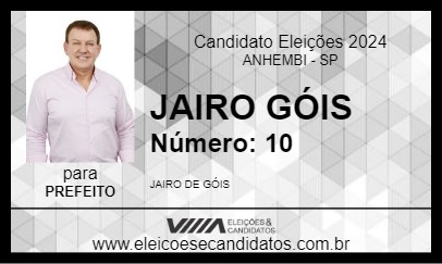 Candidato JAIRO GÓIS 2024 - ANHEMBI - Eleições