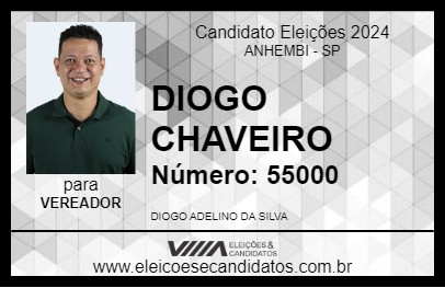 Candidato DIOGO CHAVEIRO 2024 - ANHEMBI - Eleições