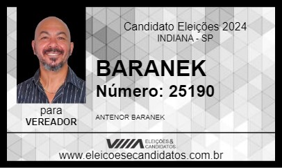 Candidato BARANEK 2024 - INDIANA - Eleições