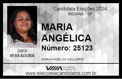 Candidato MARIA ANGÉLICA 2024 - INDIANA - Eleições