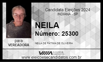 Candidato NEILA 2024 - INDIANA - Eleições