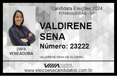 Candidato VALDIRENE SENA 2024 - PITANGUEIRAS - Eleições