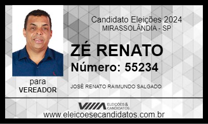 Candidato ZÉ RENATO  2024 - MIRASSOLÂNDIA - Eleições