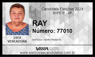 Candidato RAY 2024 - BOFETE - Eleições