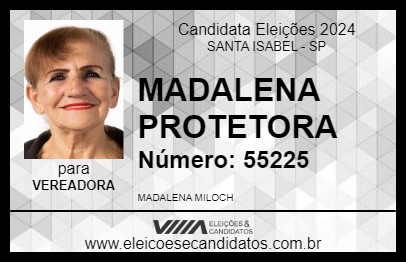 Candidato MADALENA PROTETORA 2024 - SANTA ISABEL - Eleições