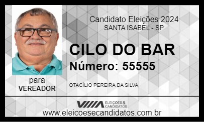 Candidato CILO DO BAR 2024 - SANTA ISABEL - Eleições