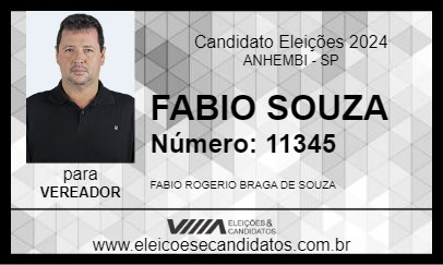 Candidato FABIO SOUZA 2024 - ANHEMBI - Eleições