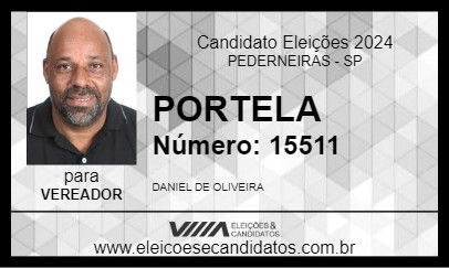 Candidato PORTELA 2024 - PEDERNEIRAS - Eleições