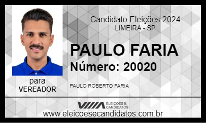 Candidato PAULO FARIA 2024 - LIMEIRA - Eleições