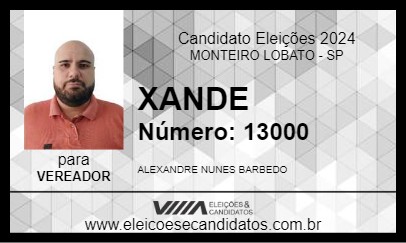 Candidato XANDE 2024 - MONTEIRO LOBATO - Eleições