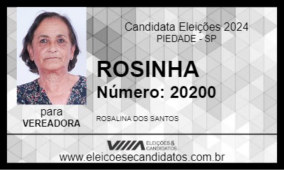 Candidato ROSINHA 2024 - PIEDADE - Eleições