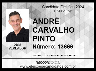 Candidato ANDRÉ CARVALHO PINTO 2024 - ITATIBA - Eleições