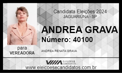 Candidato ANDREA GRAVA 2024 - JAGUARIÚNA - Eleições