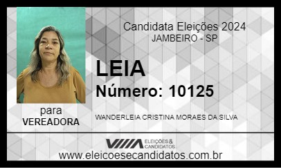 Candidato LEIA 2024 - JAMBEIRO - Eleições