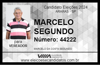 Candidato MARCELO SEGUNDO 2024 - ARARAS - Eleições