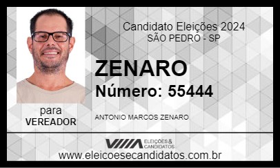 Candidato ZENARO 2024 - SÃO PEDRO - Eleições