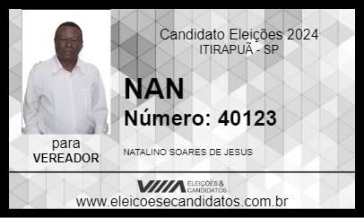 Candidato NAN 2024 - ITIRAPUÃ - Eleições