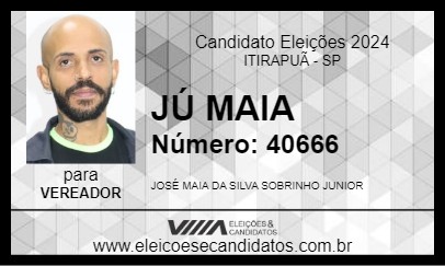 Candidato JÚ MAIA 2024 - ITIRAPUÃ - Eleições