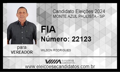 Candidato FIA 2024 - MONTE AZUL PAULISTA - Eleições