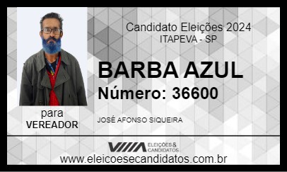 Candidato BARBA AZUL 2024 - ITAPEVA - Eleições