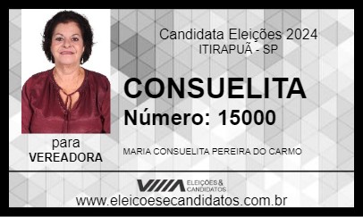 Candidato CONSUELITA 2024 - ITIRAPUÃ - Eleições