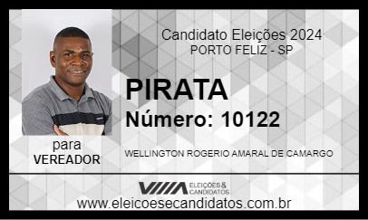 Candidato PIRATA 2024 - PORTO FELIZ - Eleições