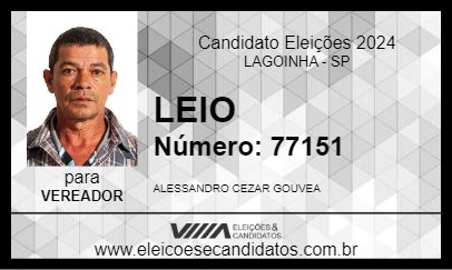 Candidato LEIO 2024 - LAGOINHA - Eleições