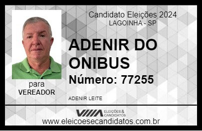 Candidato ADENIR DO ONIBUS 2024 - LAGOINHA - Eleições