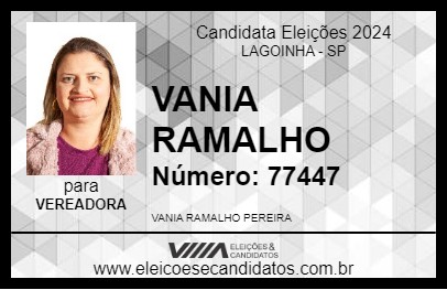 Candidato VANIA RAMALHO 2024 - LAGOINHA - Eleições