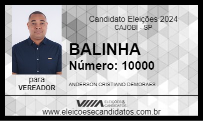 Candidato BALINHA 2024 - CAJOBI - Eleições