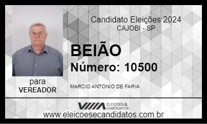 Candidato BEIÃO 2024 - CAJOBI - Eleições