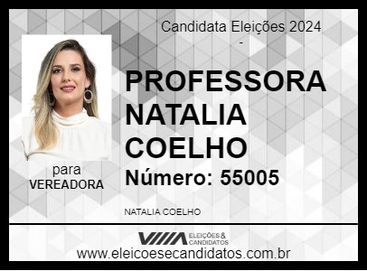 Candidato PROFESSORA NATALIA COELHO 2024 - LEME - Eleições