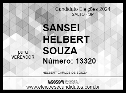 Candidato SENSEI HELBERT SOUZA 2024 - SALTO - Eleições