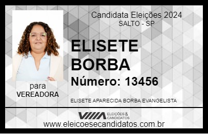 Candidato ELISETE BORBA 2024 - SALTO - Eleições