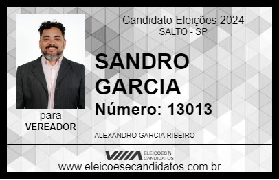 Candidato SANDRO GARCIA 2024 - SALTO - Eleições