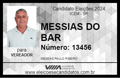 Candidato MESSIAS DO BAR 2024 - ICÉM - Eleições