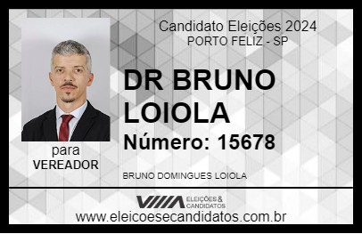 Candidato DR BRUNO LOIOLA 2024 - PORTO FELIZ - Eleições