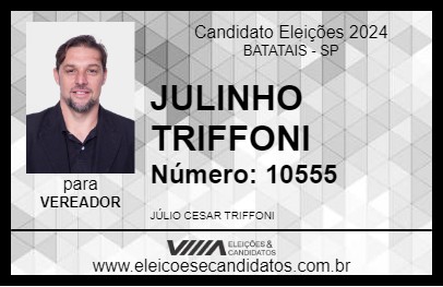 Candidato JULINHO TRIFFONI 2024 - BATATAIS - Eleições