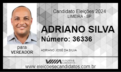 Candidato ADRIANO SILVA 2024 - LIMEIRA - Eleições