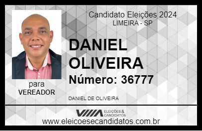 Candidato DANIEL OLIVEIRA 2024 - LIMEIRA - Eleições