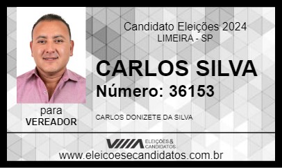 Candidato CARLOS SILVA 2024 - LIMEIRA - Eleições