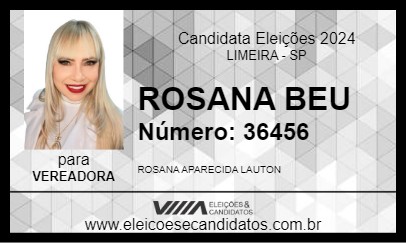 Candidato ROSANA BEU 2024 - LIMEIRA - Eleições