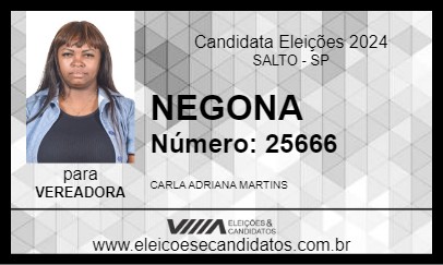 Candidato NEGONA 2024 - SALTO - Eleições