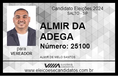 Candidato ALMIR DA ADEGA 2024 - SALTO - Eleições